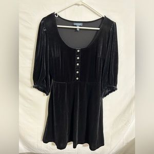 ModCloth Black Velvet Dress
